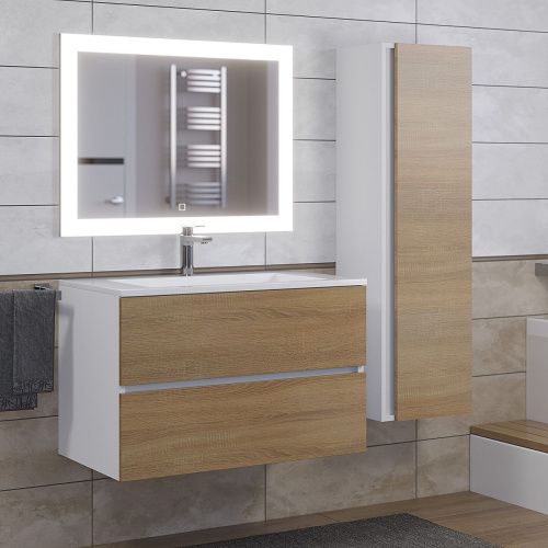 Тумба с раковиной Uperwood Barsa-Next 290000012 80х50 цвет коричневый - фото 5