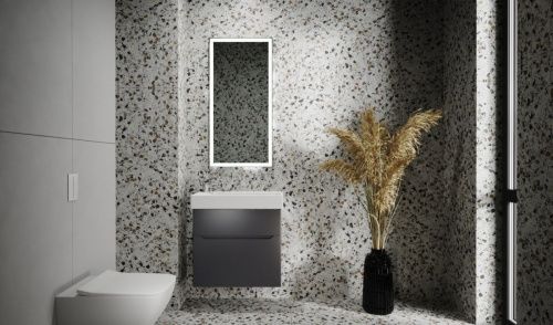 Тумба под раковину Jorno FOLK Folk.01.55/P/A/JR 50х30 подвесная цвет черный - фото 4