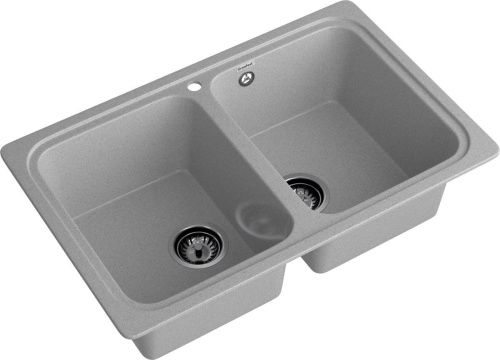 Кухонная мойка Granfest Standart S-780K серый 80х50 цвет серый поверхность матовая - фото 2
