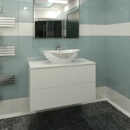 Тумба с раковиной Orange Otto Ot-100TuMDF+G56 100х50 подвесная цвет белый - фото 5