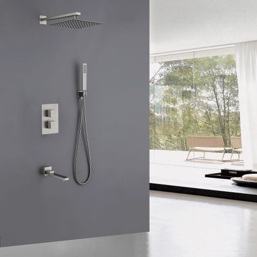 Душевая система Abber AF8250SP встраиваемая в стену цвет серый с термостатом - фото 2