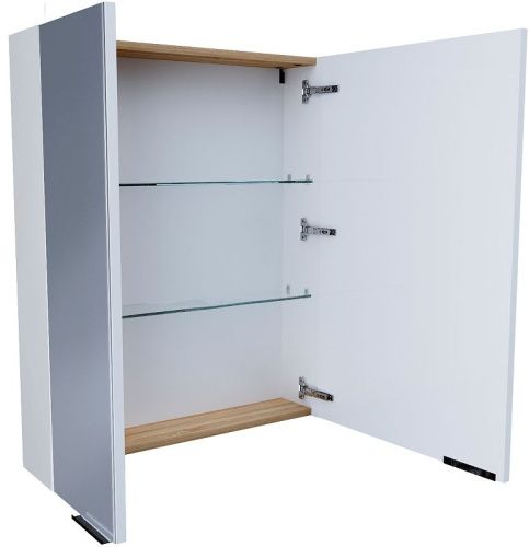 Зеркало-шкаф 1MarKa Gaula У92511 60х80 подвесной цвет белый - фото 2