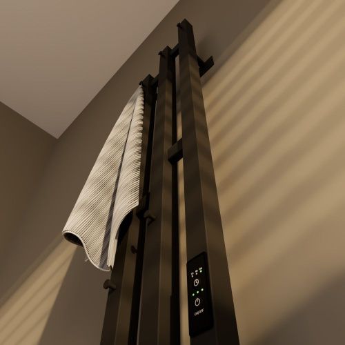 Полотенцесушитель электрический Altasan БризПроф БризПроф12017ЧМ 15х120 черный - фото 5