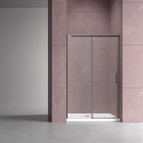 Душевая дверь Vincea Dice VDS-4D140CLGM 140х200 стекло прозрачное профиль вороненая сталь