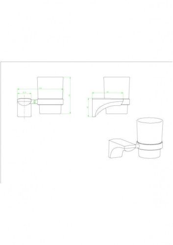 Стакан CeramaLux Monelli 70002 - фото 2