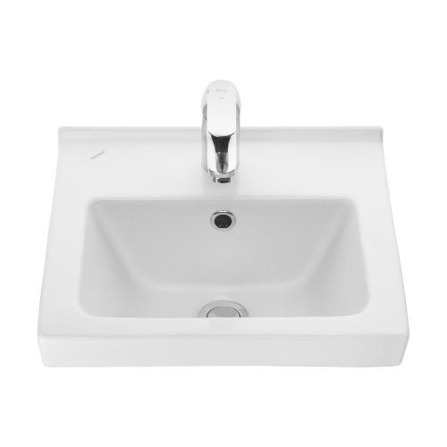 Раковина из сантехнического фарфора Onika Визит 1.3117.7.S00.11B.0 40х40 накладная цвет белый 1 отверстие под смеситель - фото 2
