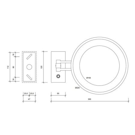 Косметическое зеркало Decor Walther 122160