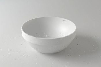 Раковина из искусственного камня Holbi CAPELLA 1.02.021.11.1 40х40 полувстраиваемая цвет белый