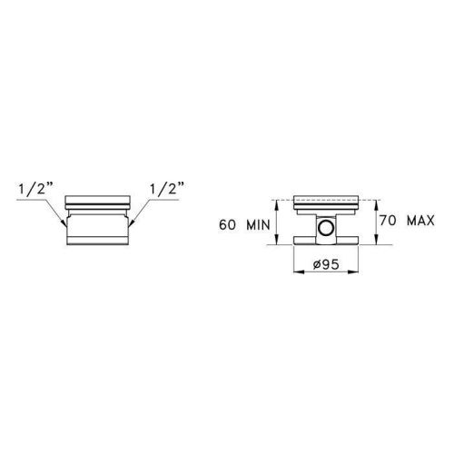 Встраиваемая часть напольного смесителя для раковины Stella Sirius UN015500000 - фото 2