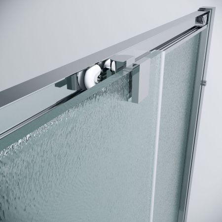 Душевой уголок Grossman Cosmo 300.K33.02.8080.10.02 80х80 стекло текстурное профиль хром без поддона