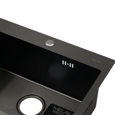 Кухонная мойка Melana ProfLine D5343HB графит 55х45 цвет серый поверхность полированная