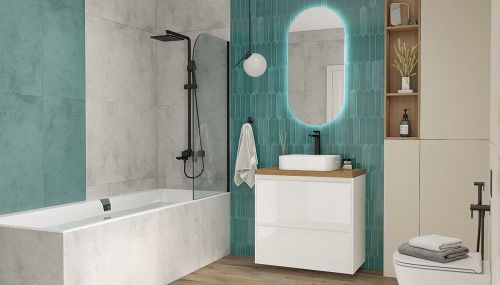 Столешница Velvex KLAUFS st.KLA.80 дуб французский 80х50 накладная цвет дерево - фото 5