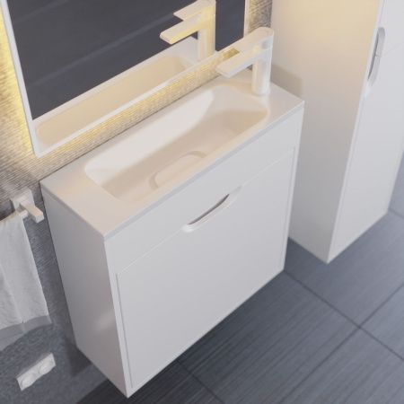 Тумба под раковину Uperwood Modul 2930205362 60х20 подвесная цвет белый