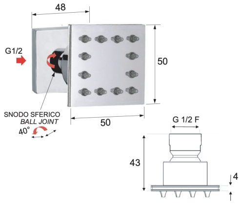 Форсунка гидромассажная Remer QX34JET - фото 2