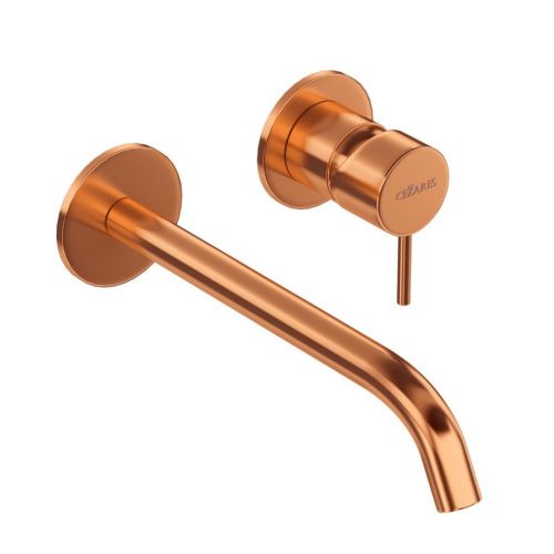 Смеситель для раковины Cezares LEAF LEAF-BLI2-20-L-SS встраиваемый в стену бронза - фото 2