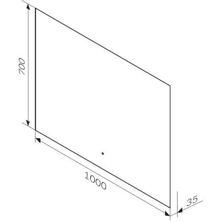 Зеркало с подсветкой Am.Pm X-Joy M85MOX11001S 100х70 подвесное