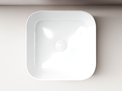 Раковина из сантехнического фарфора Ceramica Nova ELEMENT CN6012 40х40 накладная цвет белый без отверстий под смеситель - фото 5