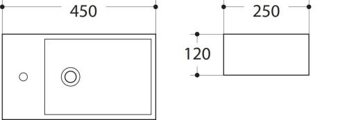 Раковина керамическая Art&Max AM-7948-R 50х30 подвесная цвет белый - фото 2