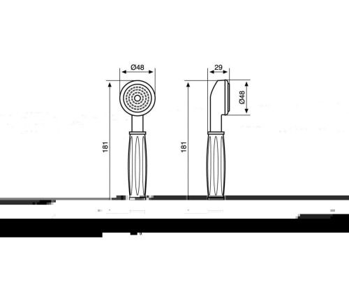 Душевая лейка Emmevi C02401/CR цвет хром - фото 2