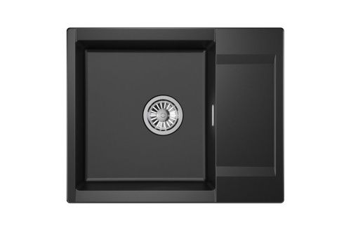 Кухонная мойка Granula 6202, ТУРМАЛИН 60х50 цвет черный поверхность матовая - фото 2