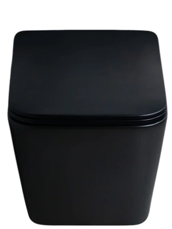 Унитаз подвесной Gid Cuadrado 62225Y черный с сиденьем микролифт безободковый