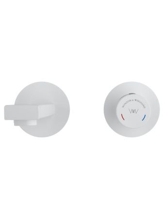 Смеситель для раковины Wonzon & Woghand WW-105-MW встраиваемый в стену белый