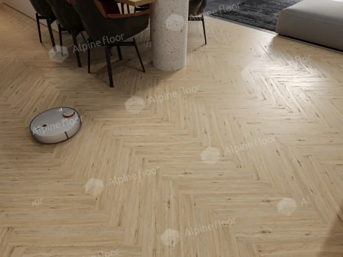 Ламинат Alpine Floor Herringbone 8 Pro New LF102-1 Дуб Лион толщина 0.8 см 33 класс 606х101 - фото 3