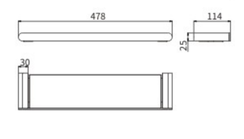 Полка CeramaLux Florenzia 63111 - фото 2