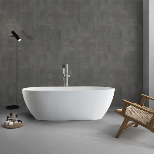 Ванна акриловая Abber AB9263-1.8 180х80 отдельностоящая овальная с каркасом - фото 2