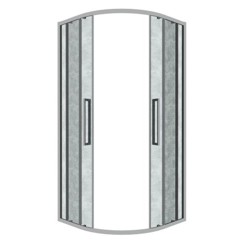 Душевой уголок Grossman Cosmo 301.K33.02.8080.10.02 80х80 стекло текстурное профиль хром без поддона - фото 2