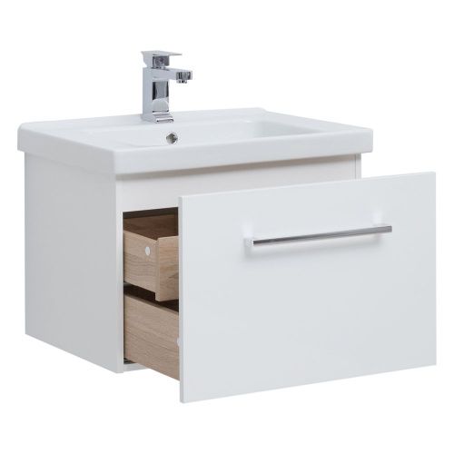 Тумба под раковину Dreja Big Inn 77.0201W 60х50 подвесная цвет белый - фото 5