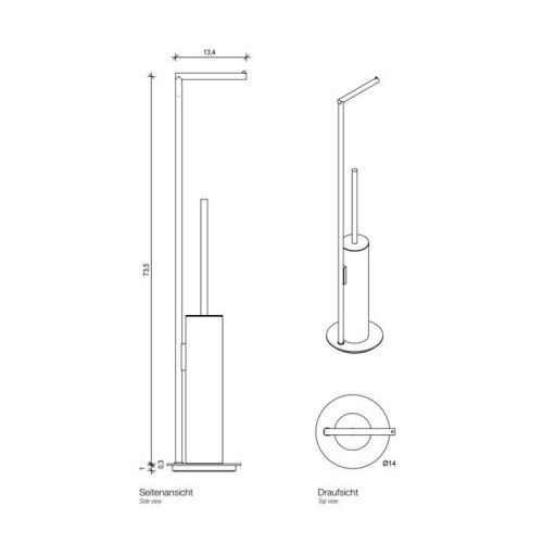 Стойка с аксессуарами для ванной Decor Walther Mikado 522350 - фото 2