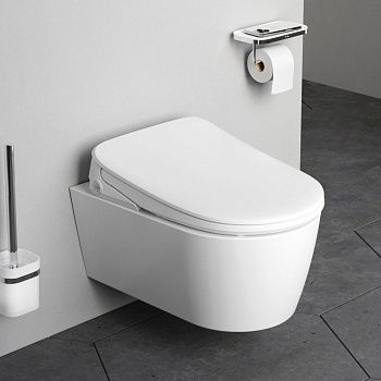 Унитаз подвесной Am.Pm Func C8F1702SC белый с сиденьем микролифт безободковый каскадный смыв