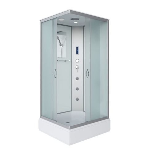 Душевая кабина Niagara Classic 330844QF 100х80 прямоугольная с крышей ориентация универсальная