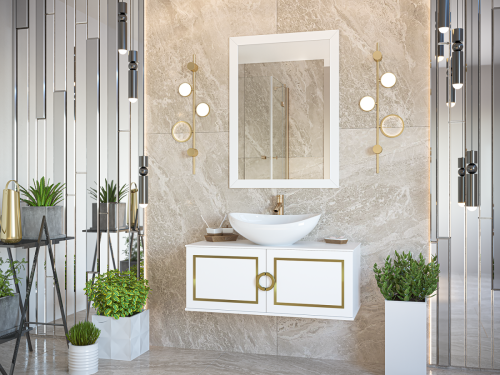 Зеркало Brevita Steffany STEF-02075-01-01 80х110 подвесное - фото 3