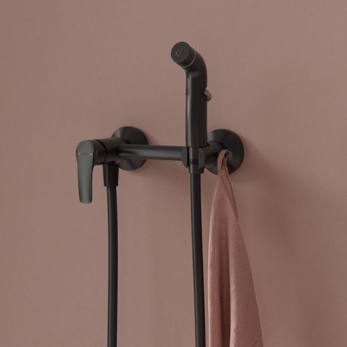 Гигиенический душ со смесителем Iddis Ray RAYBL00i08 черный - фото 3