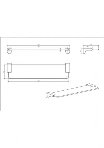 Полка CeramaLux Neo 51011 - фото 2