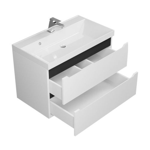 Тумба под раковину Uperwood Tanos 2930205142 80х50 подвесная цвет белый - фото 3