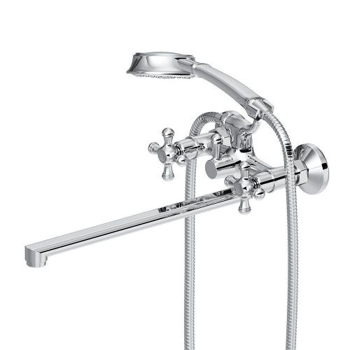 Смеситель для ванны и душа Damixa Retro 239500000 настенный хром - фото 4