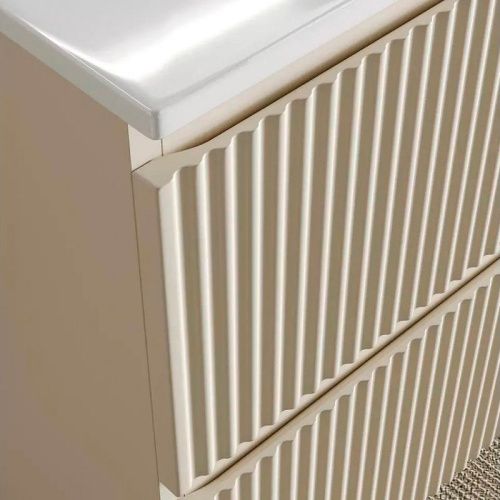 Тумба под раковину Sancos SNOB R SNR100CE 100х40 подвесная цвет бежевый - фото 5