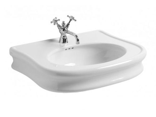 Раковина из сантехнического фаянса Simas LA 10/1 hole 70х50 подвесная цвет белый