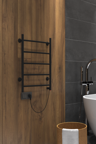 Полотенцесушитель электрический Indigo ARC LCAE60-40BRR 45х60 черный - фото 2