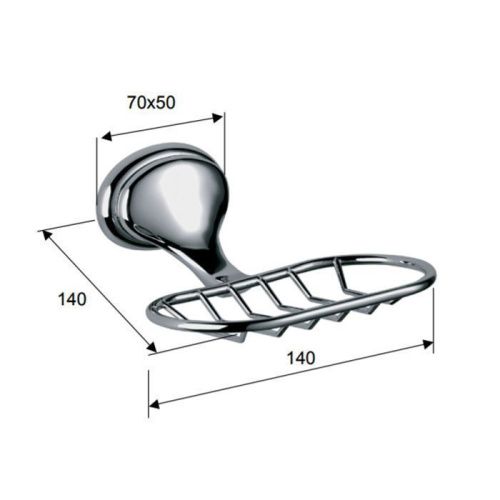 Мыльница Daniel REVIVAL accessory REPS952 br 63 - фото 2