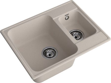 Кухонная мойка Granfest Quarz 09 песочный 60х50 цвет бежевый поверхность матовая