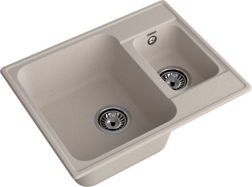 Кухонная мойка Granfest Quarz 09 песочный 60х50 цвет бежевый поверхность матовая - фото 2