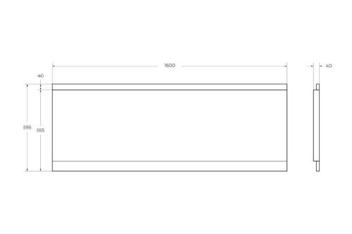 Фронтальная панель для ванны Cezares EMP-160-F-SCR-W37 - фото 2