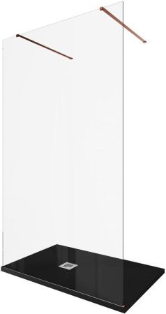 Душевая перегородка Allen Brau Infinity 3.21047.60 120х200 стекло прозрачное профиль медь