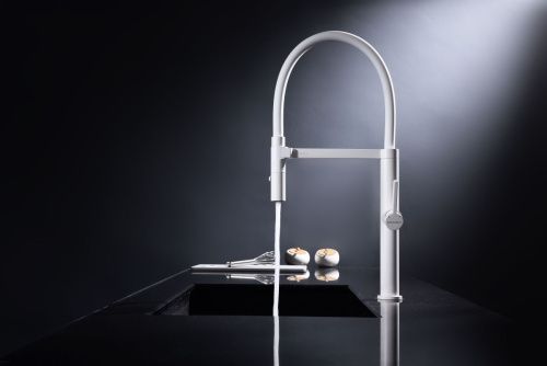 Смеситель для кухни Paulmark LEADER Le214101-WH на мойку белый - фото 3