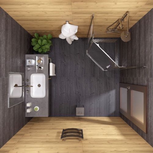 Душевой уголок Тритон Дека-Хром Щ0000053608 90х90 стекло прозрачное профиль хром без поддона - фото 5