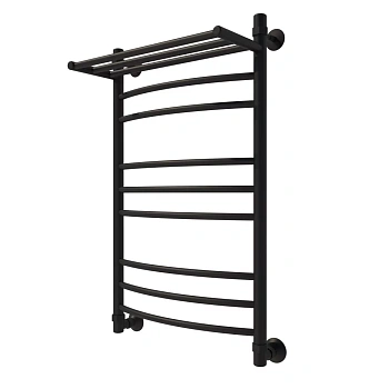 Полотенцесушитель водяной Veconi Nemi-B N8050B-B 50х80 черный